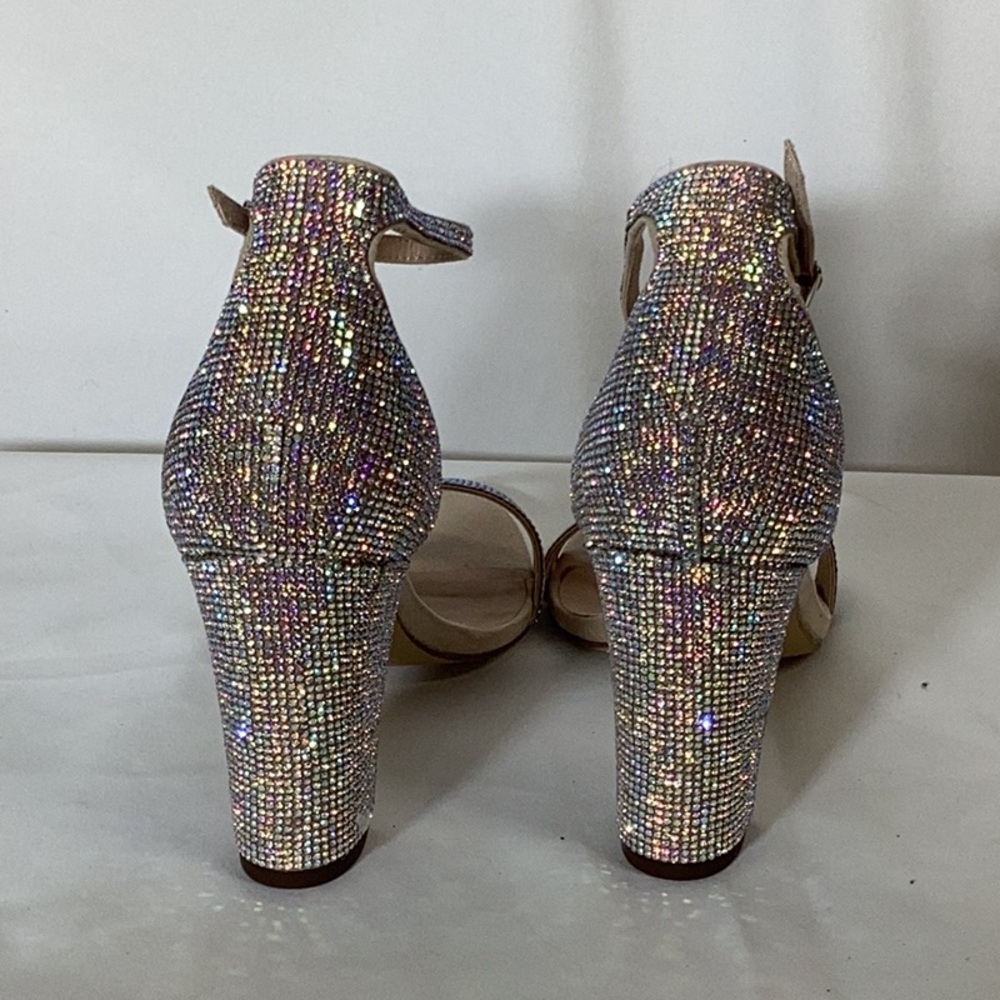 NWT MADDEN GIRL Beella Rhinestone Heels Size 10 - Picture 4 of 9